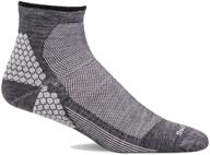 sockwell sw76m plantar quarter charcoal logo