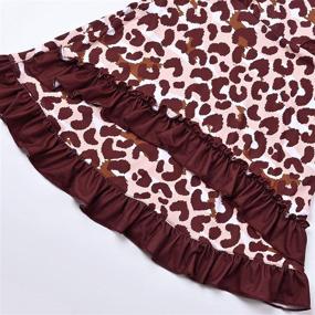 img 1 attached to Perfashion Ruffle Sleeve Babydoll Burgundy Girls' Clothing: Stylish Dresses for Your Little One