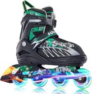 sowume adjustable inline skates for girls and boys, roller blades skates with lighted wheels, patines para mujer for kids and adults, men and women логотип