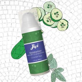 img 1 attached to 🥒 Organic Face Moisturizer with SPF 12 Sun Protection (Cucumber Sage), Reduces Redness and Prevents Sun Damage, Suitable for Sensitive and Oily Skin, 1.7 fl. oz.