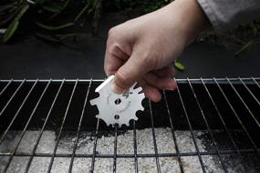 img 3 attached to 🔥 MSY BIGSUNNY Stainless Steel BBQ Grate and Griddle Grilling Scraper with Good Grip (12" Scraper)