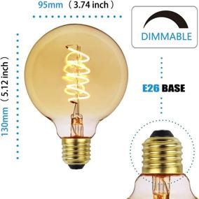 img 3 attached to 💡Повысьте качество освещения с лампой Tuneucle Edison Dimmable Bulb G95Helical