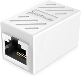 img 2 attached to 🔌 PLUSPOE 2 Pack RJ45 Network Coupler: Ethernet in-line LAN Connector for Cat5/Cat5e/Cat6e/Cat7 Cable Extender (White)