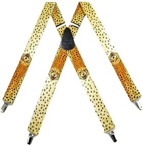 img 1 attached to SUS 378 WLCH Cheetah Novelty Themed Suspenders