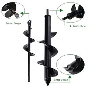 img 3 attached to Efficient and Secure Planting with Non Slip Auger Post Digging Bedding