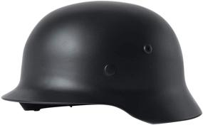 img 4 attached to 🪖 9milelake WWII German Elite WH Army M35 M1935 Steel Helmet Stahlhelm (Black)