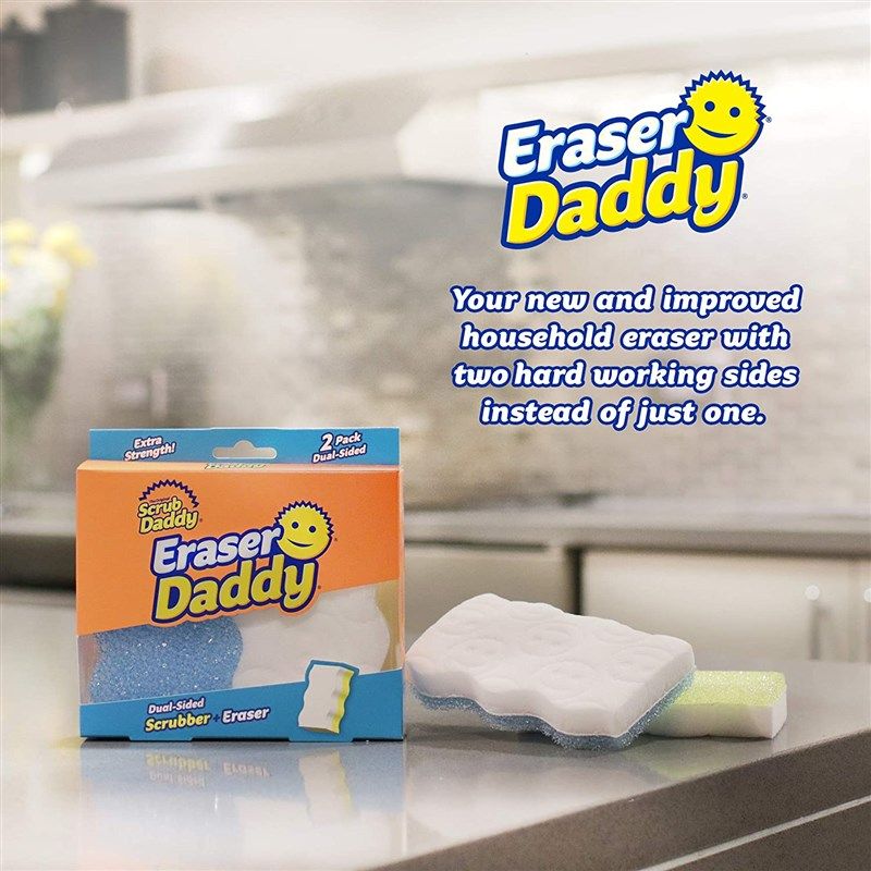 Scrub Daddy, Eraser Daddy Cleansing Pads 4 Count, 1 Box Each, By