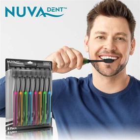 img 2 attached to NUVA DENT Charcoal Toothbrushes Medium