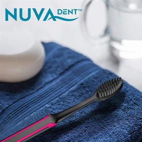 img 1 attached to NUVA DENT Charcoal Toothbrushes Medium