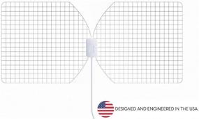 img 4 attached to RGTech Monarch 50 Flat Antenna for Indoor HDTV - Multidirectional Reception up to 50 Miles for Enhanced UHF/VHF/FM/USB TV Tuner/DVB-T/DAB Radio Reception