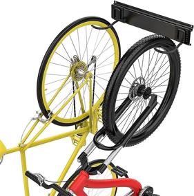 img 2 attached to 🚲 TORACK Bike Storage Rack: Wall-Mounted Garage Organizer for 2 Bikes, Vertical Bicycle Hanger up to 100lbs