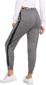 img 3 attached to 🩳 SweatyRocks Drawstring Waist Women's Yoga Active Workout Long Pant with Pocket