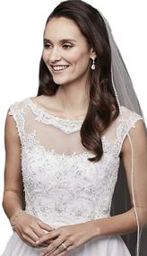 img 4 attached to Passat Sparkling Rhinestone Cathedral Bridal Veil - Crystal Wedding Veil for Bride (2M/3M, Tier 1)