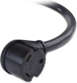 img 1 attached to 🔌 Cable Matters Angled RV Adapter (NEMA 5-15P to TT-30R) - 1.5 ft: Effortlessly Connect 15A to 30A Power!