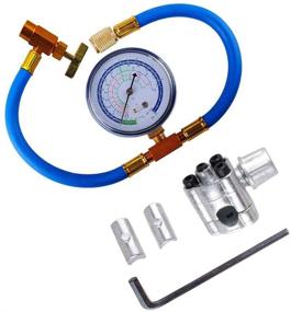 img 4 attached to ⚡️ BPV31 Piercing Valve for Bullet with R134a Charging Hose & Refrigerant Can Tap with Gauge