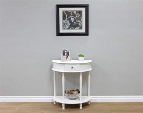 img 3 attached to 🏠 Frenchi Home Furnishing Side Table in Elegant White Finish: A Stunning Addition to Your Home Décor