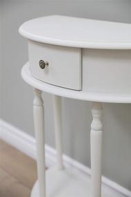 img 1 attached to 🏠 Frenchi Home Furnishing Side Table in Elegant White Finish: A Stunning Addition to Your Home Décor