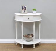 🏠 frenchi home furnishing side table in elegant white finish: a stunning addition to your home décor logo