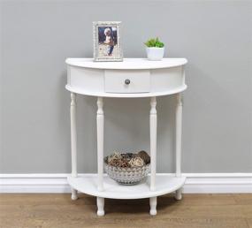 img 4 attached to 🏠 Frenchi Home Furnishing Side Table in Elegant White Finish: A Stunning Addition to Your Home Décor