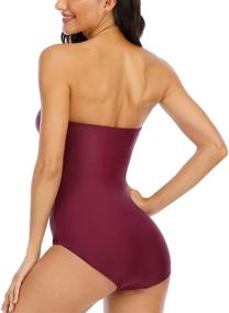 img 3 attached to Halcurt Womens Swimsuit Halter Swimwear