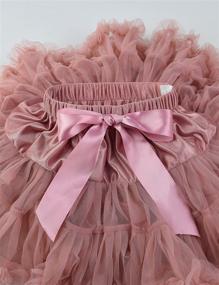 img 2 attached to 👑 Princess Fluffy Soft Tulle Tutu Skirt for Baby Girls | Ballet Birthday Party Pettiskirt (9M-8T)