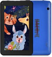 📱 haehne 7 inch android 9.0 pie tablet with quad core, 1gb ram, 16gb storage, ips display, dual camera - blue logo