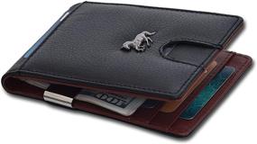 img 4 attached to Money Clip Slim Wallets Men