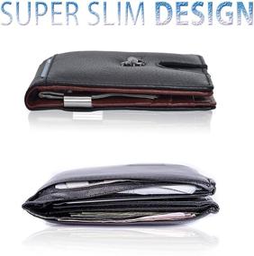 img 1 attached to Money Clip Slim Wallets Men