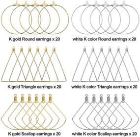 img 3 attached to 💎 120-pcs Stainless Steel Beading Hoop Earring: Ideal Earring Components for DIY Jewelry Making & Perfect Gifts for Girls and Women