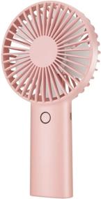 img 4 attached to 🌬️ Portable Mini Handheld Fan with USB Rechargeable Battery - 3 Speed Personal Fan for Outdoor Activities - Long Working Time - Perfect Summer Gift for Men and Women