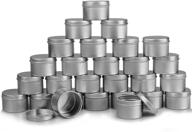 🕯️ dingpai 27pcs candle tins: round 2oz metal containers for candle making, party favors, and gifts - buy now! logo