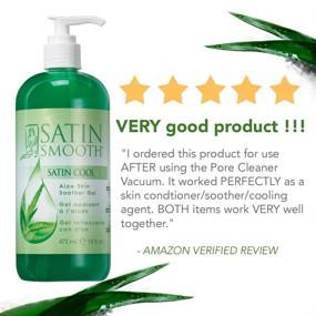 img 2 attached to 🌿 Satin Smooth Aloe Vera Skin Soother Gel – 16 fl oz