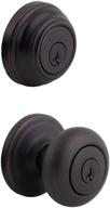 🔑 kwikset 991 juno venetian bronze entry knob and single cylinder deadbolt combo pack with smartkey логотип