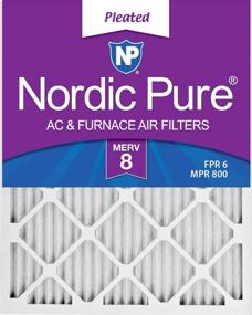 img 4 attached to 🌬️ Nordic Pure 16X25X1M8 6 Pleated Furnace Filter - Superior Air Quality Guaranteed!