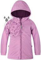 🧥 therm girls rain jacket: lined kids raincoat with magic pattern - lightweight coat for all-weather protection логотип