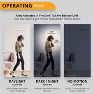 🔦 peakplus led motion sensor night light: 10-led battery operated stick-on lights (3 pack) for closet, under cabinet, stairs - magnetic wireless motion sensor light strip логотип