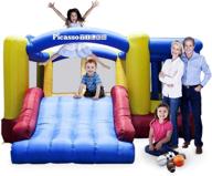 unleash fun and adventure with picassotiles inflatable bouncing playhouse basketball логотип
