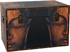img 1 attached to Exquisite Oriental Furniture: Buddha Storage Trunk - Organize in Serene Style