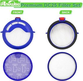 img 2 attached to 🔍 Replacement Anewise Filter Kits for Dyson DC25 Vacuum Ball - Includes 1Pcs Washable Pre Motor Filter (919171-02) and 1Pcs Hepa Filter (916188-05), suitable for DC-25 Models