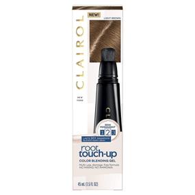 img 4 attached to 🌿 Clairol Root Touch-Up Полуперманентный гель для смешивания цветов для волос - 6 Светло-коричневый, 2 штуки: Достижение природного вида корней!