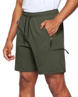 🩳 viodia men's hiking cargo shorts: quick dry, lightweight & pocket-friendly workout gear логотип