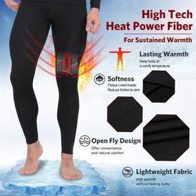 img 1 attached to MANCYFIT Thermal Underwear Compression Leggings Sports & Fitness in Other Sports