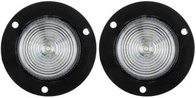 img 3 attached to 🚚 Enhance Visibility with Partsam LED Flange Mount Marker Lights for Trucks and Trailers