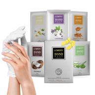 👐 revitalizing hand treatments: 5-pack deep conditioning hand mask set with coconut, aloe, honey almond, lavender, and vanilla - enriched with vitamin e, shea butter & jojoba oil! perfect gifts for women, christmas, birthdays, moms, and best friends! logo