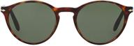 😎 stylish persol tortoise green acetate sunglasses: sleek & trendy eyewear logo