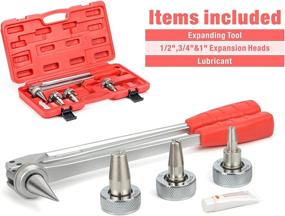 img 3 attached to 🛠️ IWISS 1/2, 3/4, and 1-inch ProPEX Expander Tool Kit | ASTM F1960 Compliant for PEX-A Pipe | Compatible with Uponor Propex Wirsbo