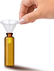 img 3 attached to TailaiMei 50 Pcs Mini Funnel Set: Clear Plastic Funnels for Perfume, Essential Oils, Lab Bottles, Sand Art, Spices & Recreational Activities