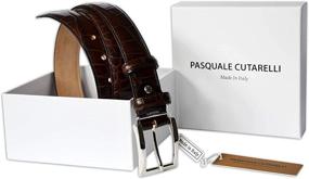 img 3 attached to Pasquale Cutarelli Crocodile Pattern Italian Men's Accessories for Belts