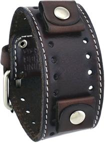 img 2 attached to 👌 Nemesis STH BB Brown Leather Wrist: Sleek Style and Functionality Combined"