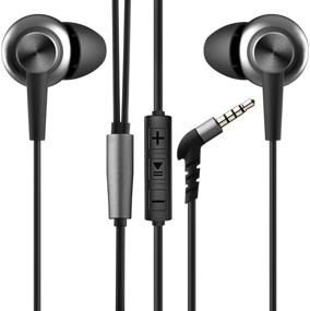 img 4 attached to 🎧 Aoslen Earphones Wired In-Ear Headphones with Noise Cancelling, Bass Stereo, Microphone, Button Control, Volume Control for iPhone, Android, Smartphones, Mp3 Player, etc. - Black